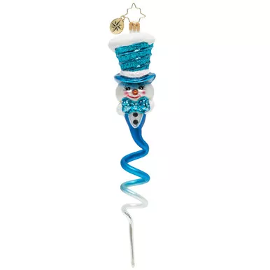 A Snowman With A Twist Ornament by Christopher Radko