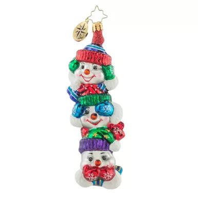 Snowtem Pole Ornament by Christopher Radko