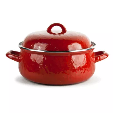 Solid Red Dutch Oven by Golden Rabbit