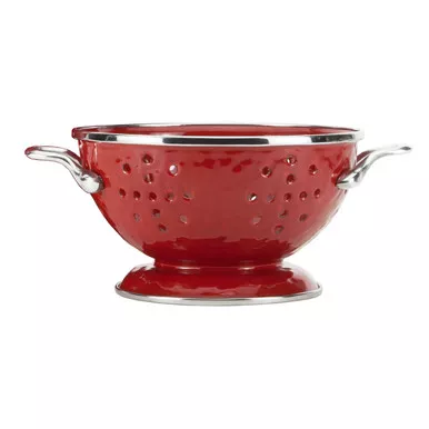 Solid Red Petite Colander by Golden Rabbit