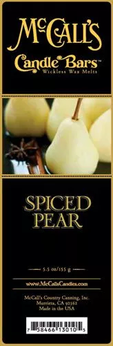 Spiced Pear McCall's Candle Bar