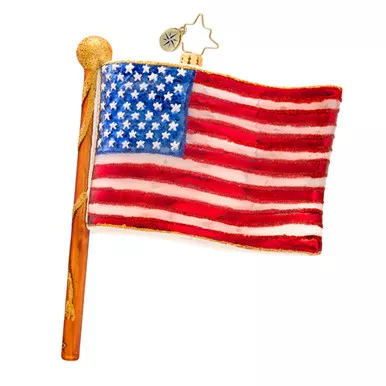 Star Spangled Banner Ornament by Christopher Radko