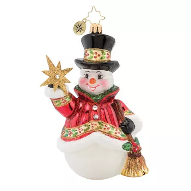 Star Struck Snowman Ornament by Christopher Radko