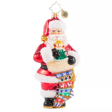 Stocking Up On Christmas Cheer Ornament by Christopher Radko