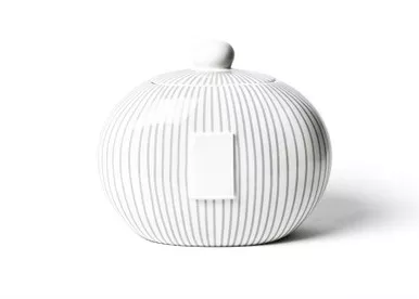 Stone Skinny Stripe Big Cookie Jar by Happy Everything!