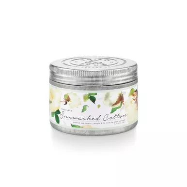 Sunwashed Cotton Small Tin Candle by Tried and True