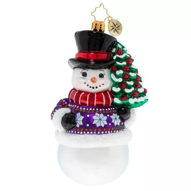 Sweater Weather Snowman Ornament by Christopher Radko