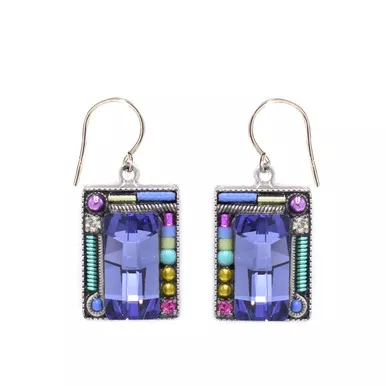 Tanzanite Linear Earrings 7660 - Firefly Jewelry
