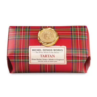 Tartan Large Bath Soap Bar by Michel Design Works