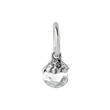 Tiny Light Birthstone Charm - April by Waxing Poetic