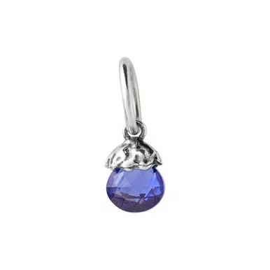 Tiny Light Birthstone Charm - December by Waxing Poetic
