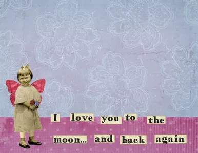 To The Moon Notepad - Primitives by Kathy