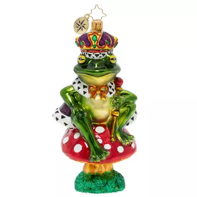 The Toadstool Throne Ornament by Christopher Radko