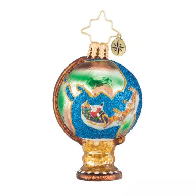 Travel in Santa Style Gem! Ornament by Christopher Radko