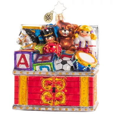 Treasure Trove Toy Chest Ornament by Christopher Radko