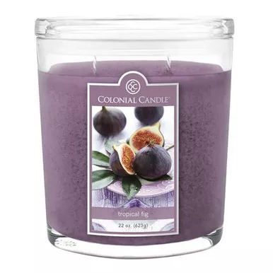 Tropical Fig 22 oz. Oval Jar Colonial Candle