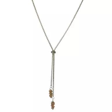 Two-tone Aria Staccato Necklace by High Strung Studios
