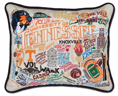 University of Tennessee XL Embroidered Pillow by Catstudio