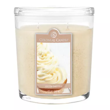 Vanilla Cupcake 22 oz. Oval Jar Colonial Candle