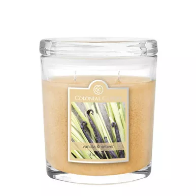 Vanilla & Vetiver 8 oz. Oval Jar Colonial Candle