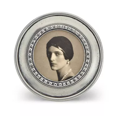 Veneto Small Round Frame by Match Pewter