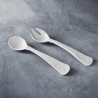 VIDA Nube Salad Servers Large/White by Beatriz Ball