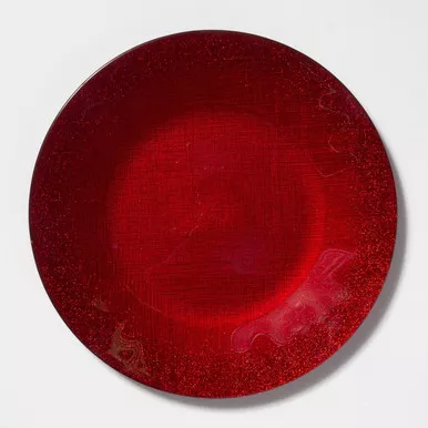 Vietri Glitter Glass Red Service Plate/Charger