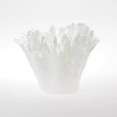 Vietri Onda Glass Organic Vase