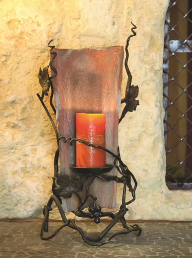 Vineyard Tile Candle Holder by Bella Toscana