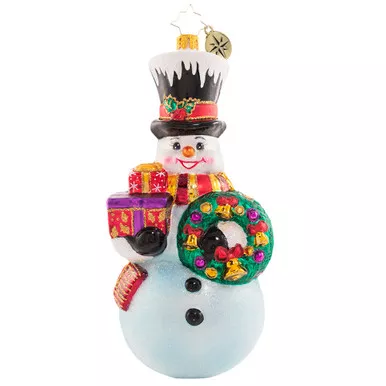 A Visit From Frosty Ornament by Christopher Radko