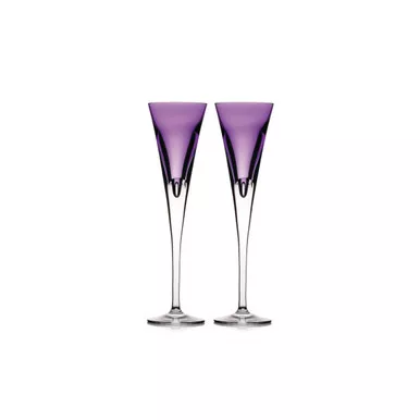 W Heather Flute Pair by Waterford