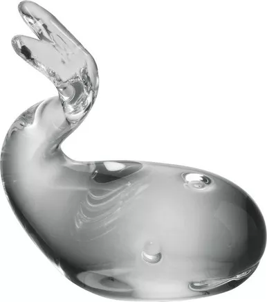 Whale Decorative Glass Paperweight by Simon Pearce