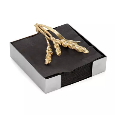 Wheat Cocktail Napkin Holder by Michael Aram