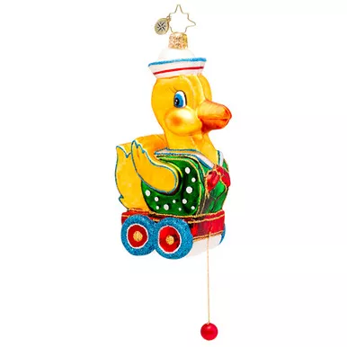 Wheelie The Duck Ornament by Christopher Radko