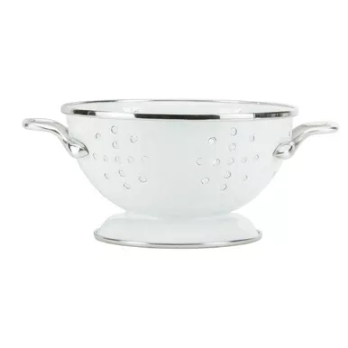 White Petite Colander by Golden Rabbit