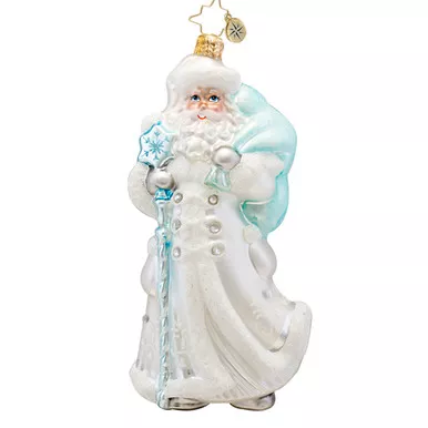 Winter Breeze Santa Ornament by Christopher Radko
