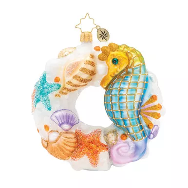 Wondrous Waters Wreath Ornament by Christopher Radko