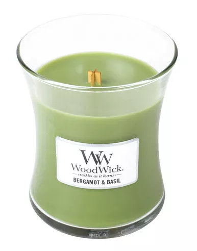 WoodWick Candles Bergamot & Basil 10 oz. Jar Candle