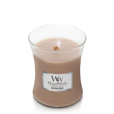 WoodWick Candles Golden Milk Medium Jar