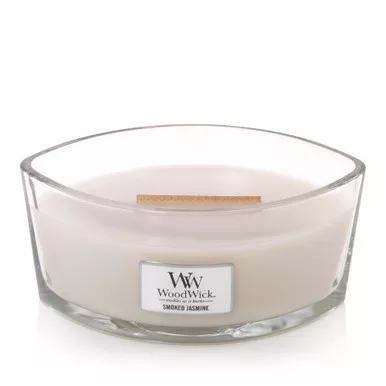 WoodWick Candles Smoked Jasmine 16 oz. HearthWick Flame