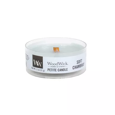 WoodWick Candles Soft Chambray Petite