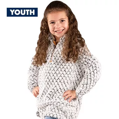 Youth Large Heather Gray Simply Fuzzy Pullover by Simply Southern