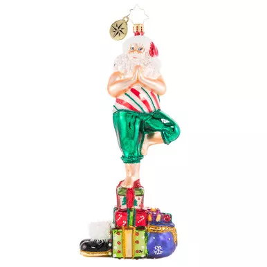 Yuletide Yoga Ornament by Christopher Radko -