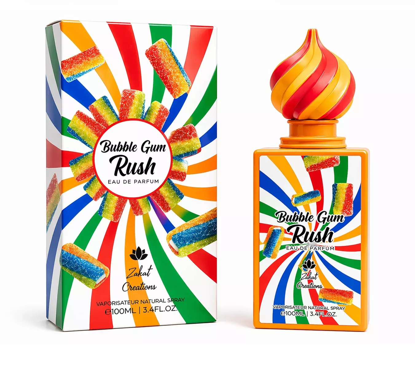 Zakat Creations Bubble Gum Rush Eau De Parfum 3.4 oz / 100 ml