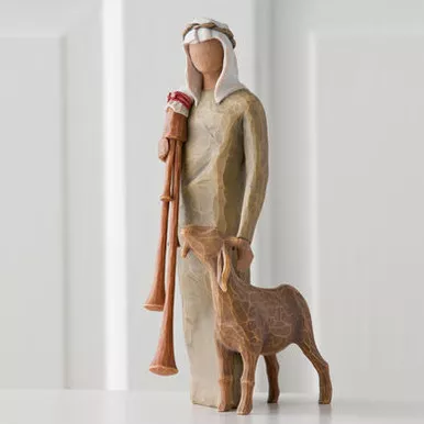 Zampognaro (Shepherd With Bagpipe) Figurine by Willow Tree