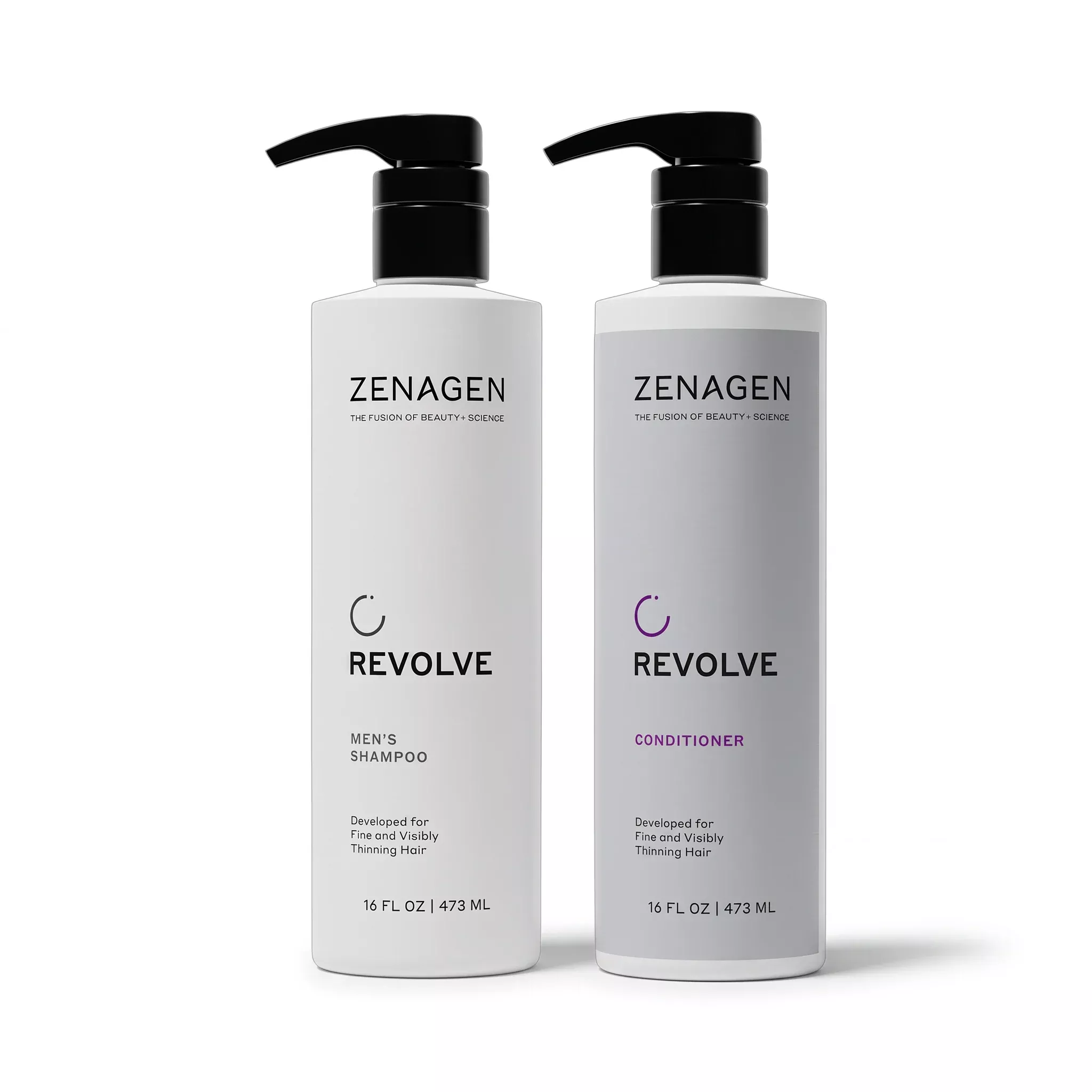 Zenagen Revolve for Men Shampoo + Conditioner Plant Formulas Combo Pack 16 oz