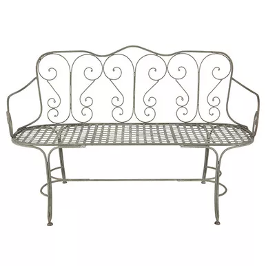 Zinc Garden Bench by Aidan Gray