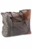 Zipped Tri Tone Canvas Shoulder Bag by Mona B